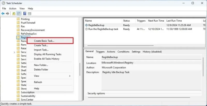 Jak povolit automatické zálohování registru ve Windows 11, 10