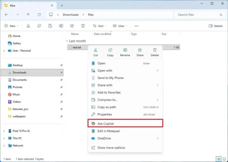 Copilot kan snart blive indbygget i Stifinder på Windows 11 Copilot kan snart blive indbygget i Stifinder på Windows 11