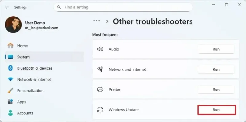Kaip atkurti „Windows Update“ sistemoje „Windows 11“