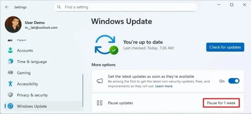 Kaip išjungti automatinius naujinimus sistemoje „Windows 11“