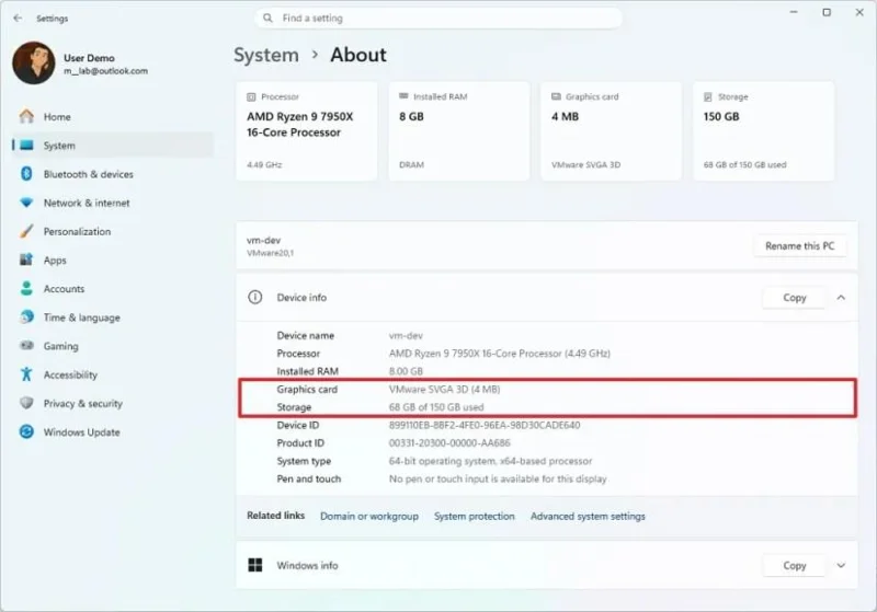 26300.7877 (KB5077232) versija, skirta „Windows 11 26H2“, prideda patobulintą kontekstinį meniu (Dev)