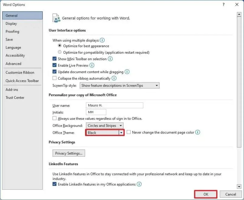 Kaip įjungti tamsųjį režimą sistemoje „Windows 11“