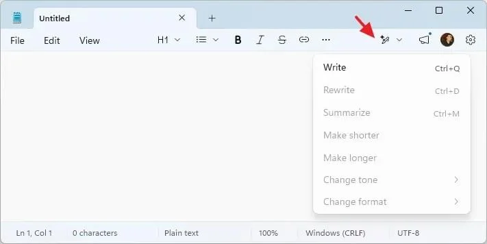 Η Microsoft αφαιρεί το εμπορικό σήμα Copilot από το Notepad στα Windows 11, αλλά η τεχνητή νοημοσύνη παραμένει σιωπηλά