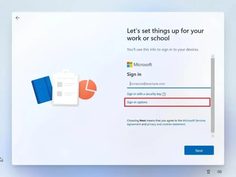 „Windows 11“ diegimas be „Microsoft“ paskyros (2026 m.)