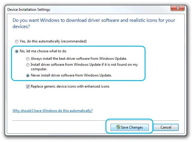 Як заборонити Windows 7 автоматично встановлювати драйвери