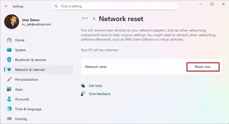 Slik tilbakestiller du Ethernet-nettverkskortet i Windows 11