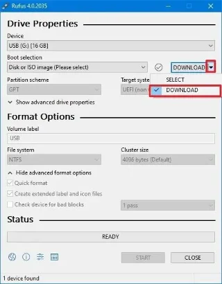 Kaip sukurti paleidžiamą „Windows 10“ USB diegimo laikmeną