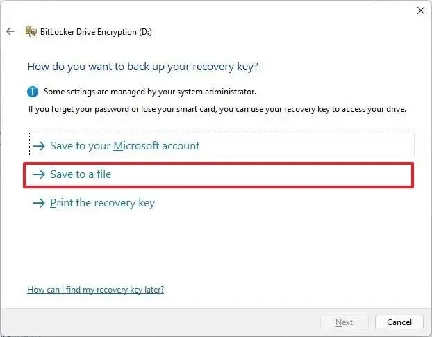 Kaip įjungti „BitLocker“ sistemoje „Windows 11“