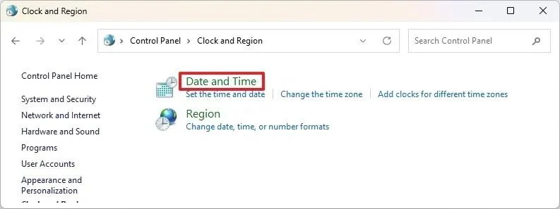 Kaip pakeisti laiko serverį sistemoje „Windows 11“