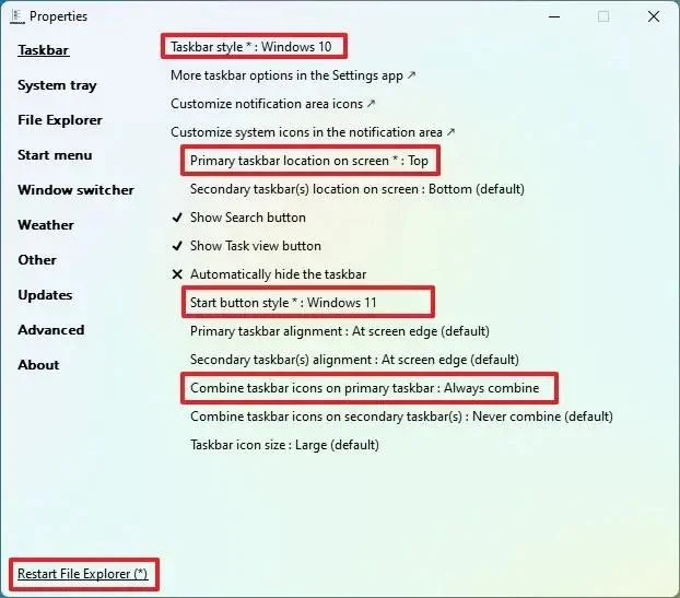 Kaip perkelti užduočių juostą į viršų arba į šoną sistemoje „Windows 11“