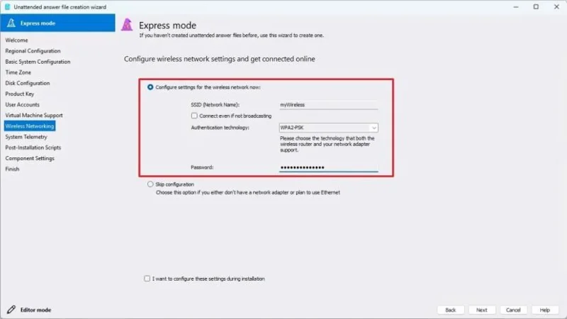 Kaip naudoti neautomatinį atsakymų failą nepalaikomoje aparatinėje įrangoje norint įdiegti „Windows 11“
