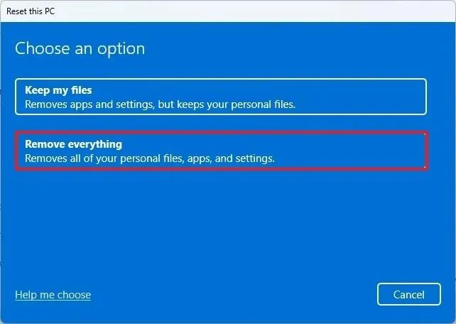 Kaip atkurti „Windows 11“ gamyklinius nustatymus, pašalinant viską