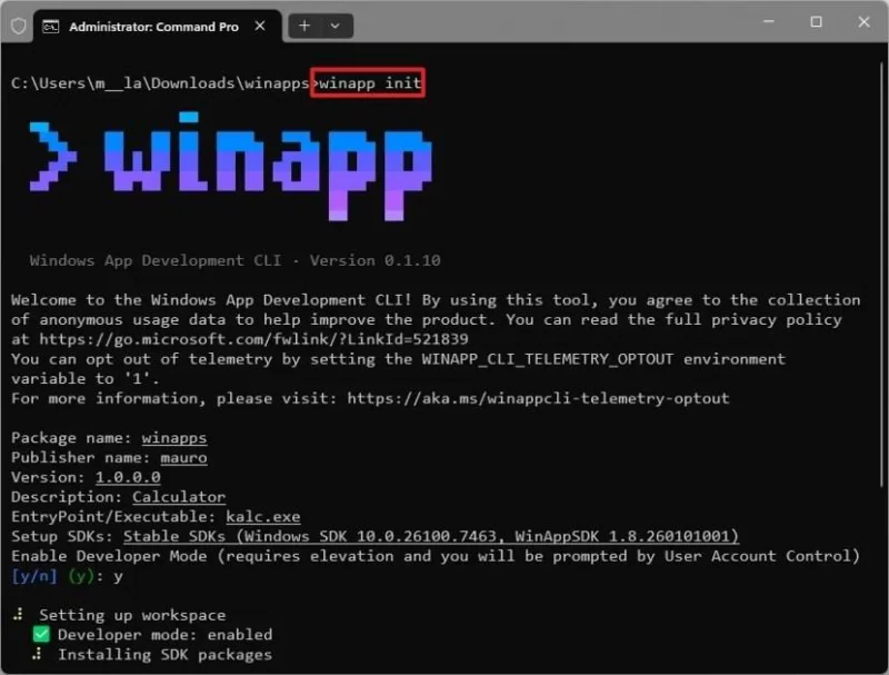 Kaip greičiau įdiegti „Winapp Tool“ kūrimo programą sistemoje „Windows 11“