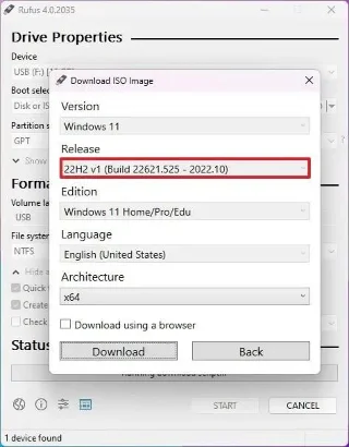 Як завантажити ISO-файл Windows 11 22H2