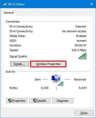 Kaip greitai rasti „Wi-Fi“ slaptažodį sistemoje „Windows 10“