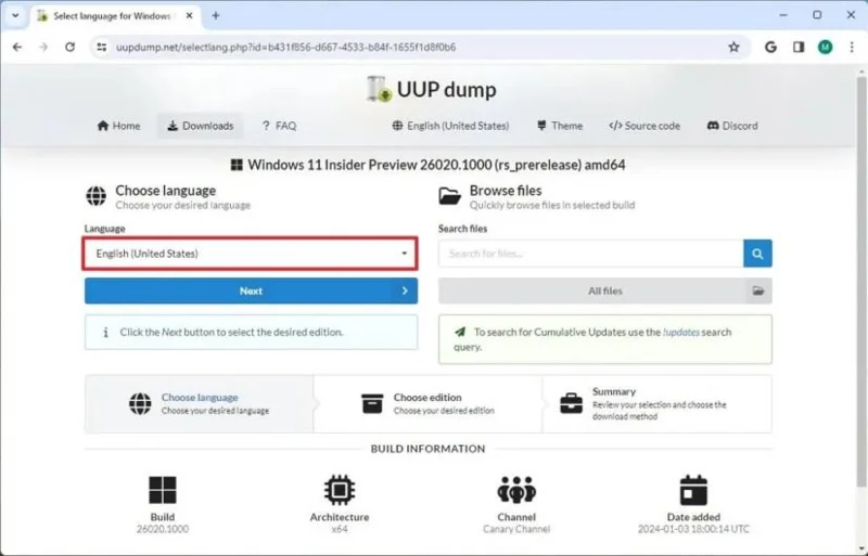 Atsisiųskite „Windows 11“ ISO (versijos 26300.8142, 26220.8138, 28020.1797) naudodami UUP Dump