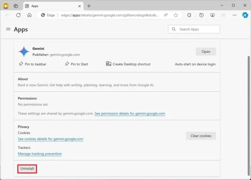 Як встановити Google Gemini як додаток на Windows 11, 10