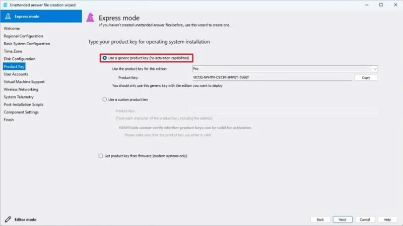 Kaip naudoti neautomatinį atsakymų failą nepalaikomoje aparatinėje įrangoje norint įdiegti „Windows 11“