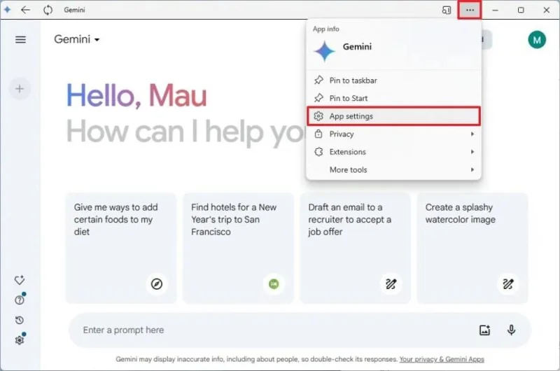 Як встановити Google Gemini як додаток на Windows 11, 10