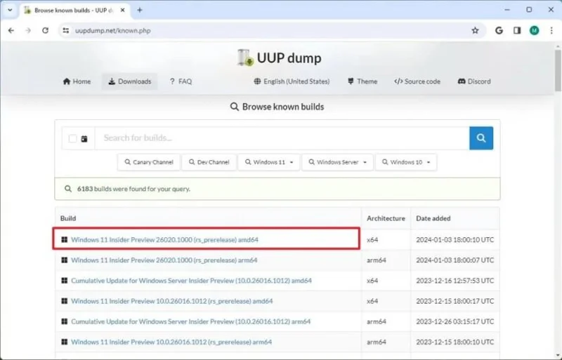 Atsisiųskite „Windows 11“ ISO (versijos 26300.8142, 26220.8138, 28020.1797) naudodami UUP Dump