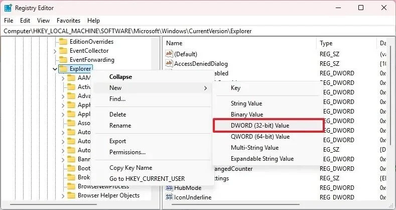 Як видалити головну сторінку Провідника у Windows 11