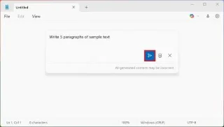Како генерисати текст помоћу вештачке интелигенције користећи Write for Notepad на Windows 11