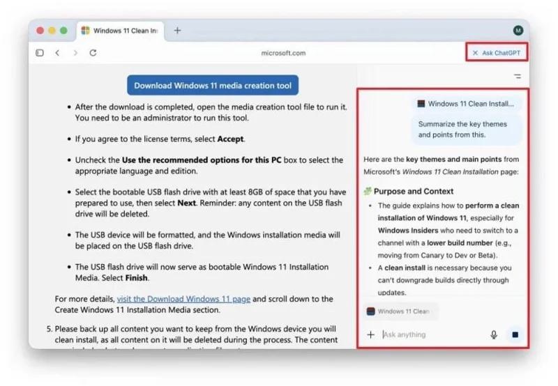 OpenAI запускає браузер ChatGPT Atlas на macOS, Windows 11 (буде доступний далі)