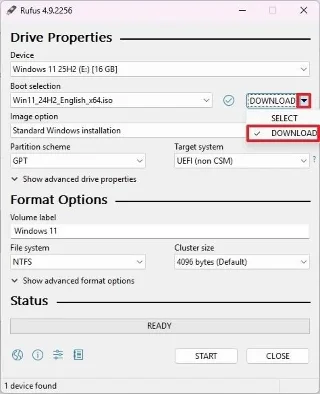 Kaip sukurti paleidžiamą „Windows 11“ USB diegimo laikmeną