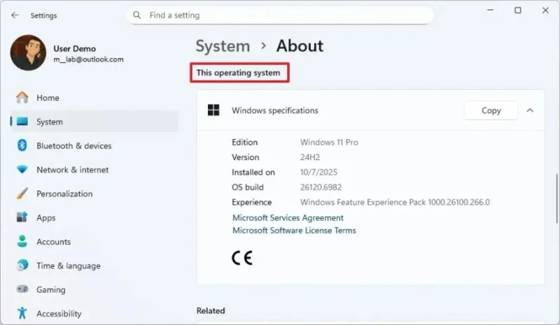 Windows 11 оновлює сторінку налаштувань «Про систему»