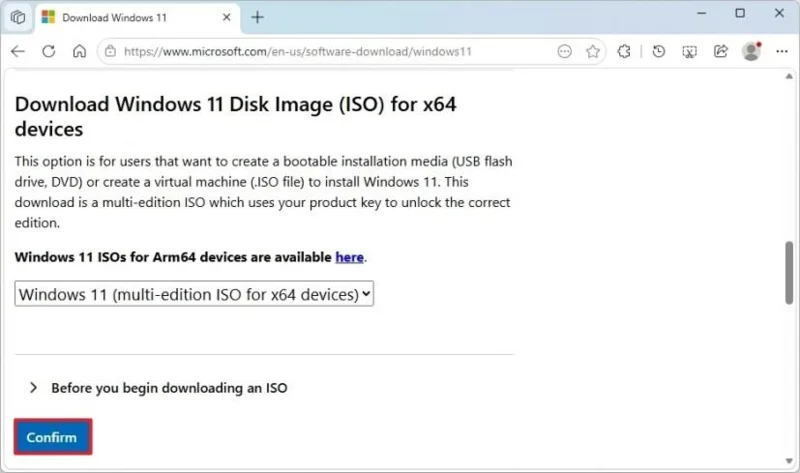 Tiesioginis „Windows 11“ ISO failo atsisiuntimas be medijos kūrimo įrankio