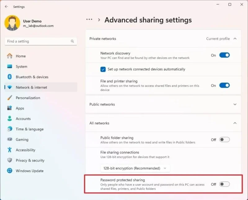 Kaip bendrinti failus su kitais kompiuteriais namų tinkle sistemoje „Windows 11“