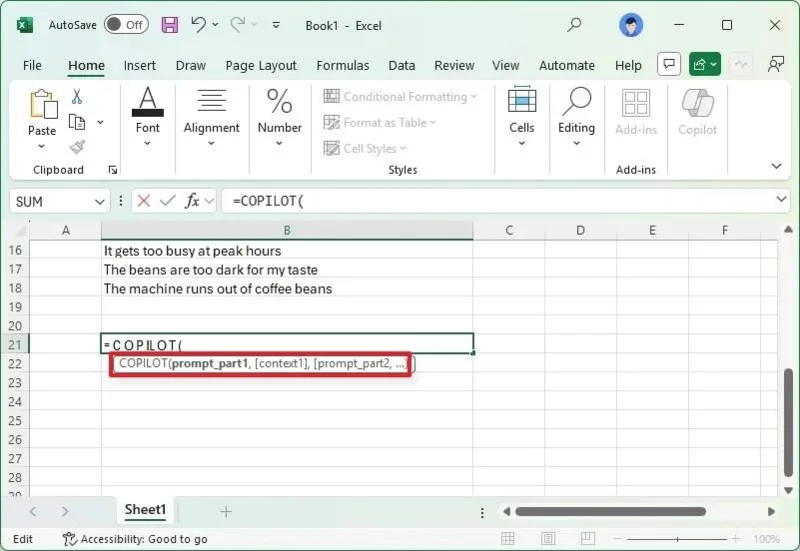 Як використовувати функцію COPILOT в Excel з прикладами