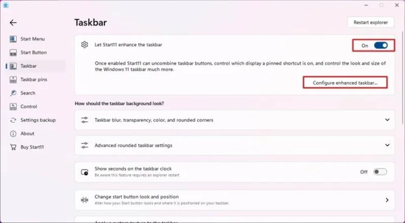 Jak změnit velikost hlavního panelu ve Windows 11