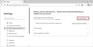 Ako nastaviť Google ako predvolený vyhľadávací nástroj v prehliadači Microsoft Edge