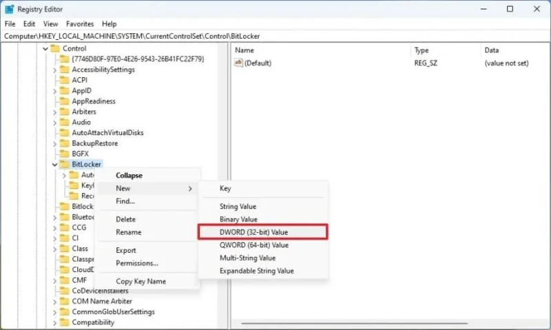 Kaip sustabdyti automatinį „BitLocker“ įrenginių šifravimą diegiant „Windows 11“