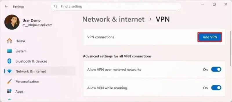 Як налаштувати VPN-з’єднання у Windows 11