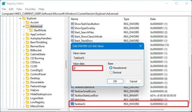 Jak změnit velikost hlavního panelu ve Windows 11