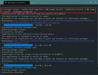 Как да инсталирате групово приложения с помощта на winget в Windows 11