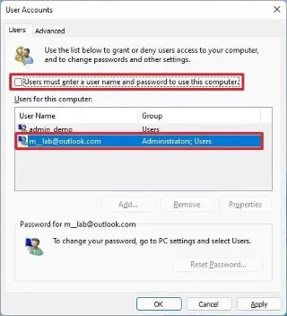 Як видалити пароль для входу в Windows 11