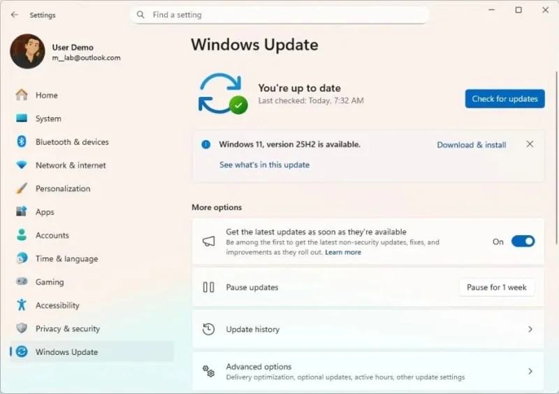 Kaip išvengti problemų diegiant „Windows 11 25H2“