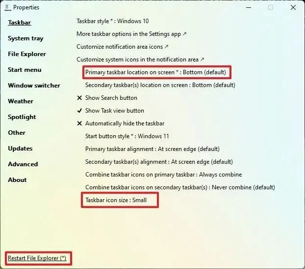 Jak změnit velikost hlavního panelu ve Windows 11