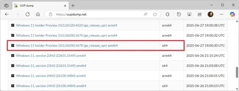 Kaip atsisiųsti „Windows 11 25H2“ ISO failą