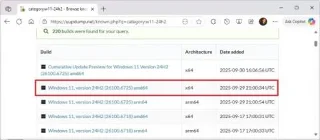 Як завантажити ISO-файл Windows 11 24H2 після випусків 25H2