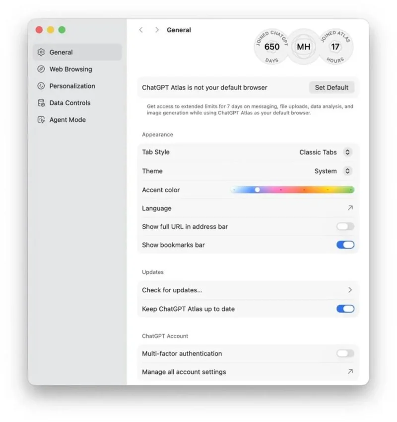 OpenAI запускає браузер ChatGPT Atlas на macOS, Windows 11 (буде доступний далі)