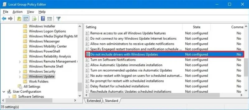 Slik deaktiverer du automatisk driverinstallasjon i Windows 10