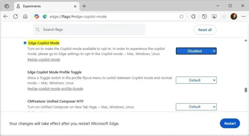 Як увімкнути або вимкнути режим Copilot для Microsoft Edge у Windows 11