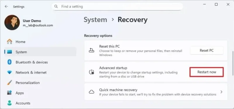 Kaip sukurti pilną atsarginę kopiją „Windows 11“ sistemoje išoriniame USB diske