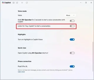 Як увімкнути або вимкнути команду гучного звязку Hey Copilot у Windows 11
