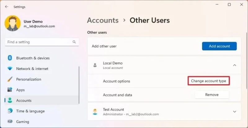 Як перейти з облікового запису Microsoft на локальний обліковий запис у Windows 11