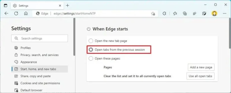 Sådan fortsætter du, hvor du slap Chrome, Edge og Firefox